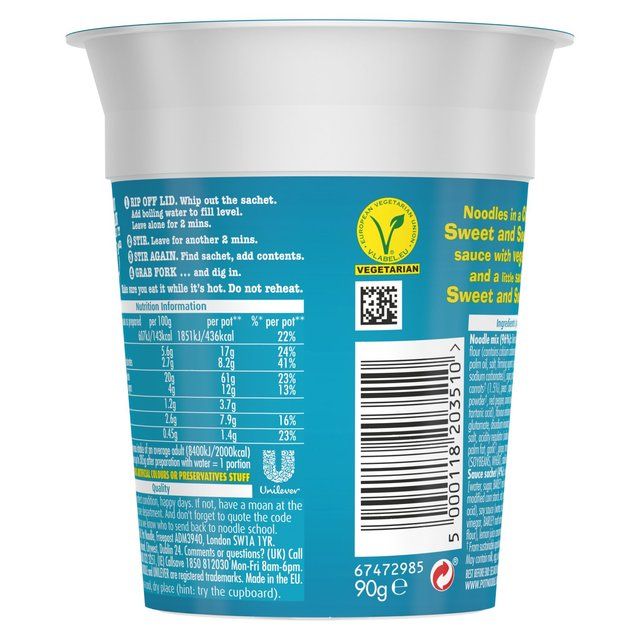 Pot Noodle Sweet &amp;amp; Sour    90g