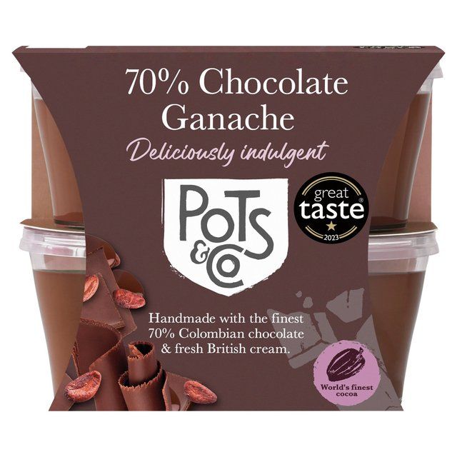 Pots &amp;amp; Co Little Pots of Chocolate   4 x 50g