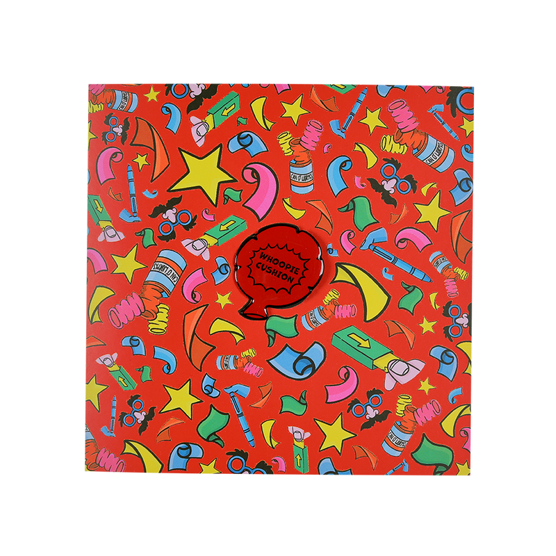 Lush Practical Joker greetings card with enamel pin - British product