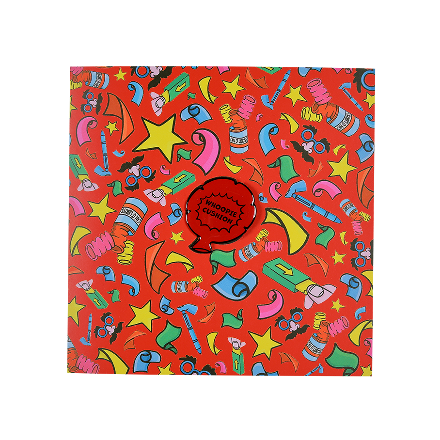 Lush Practical Joker greetings card with enamel pin - British product