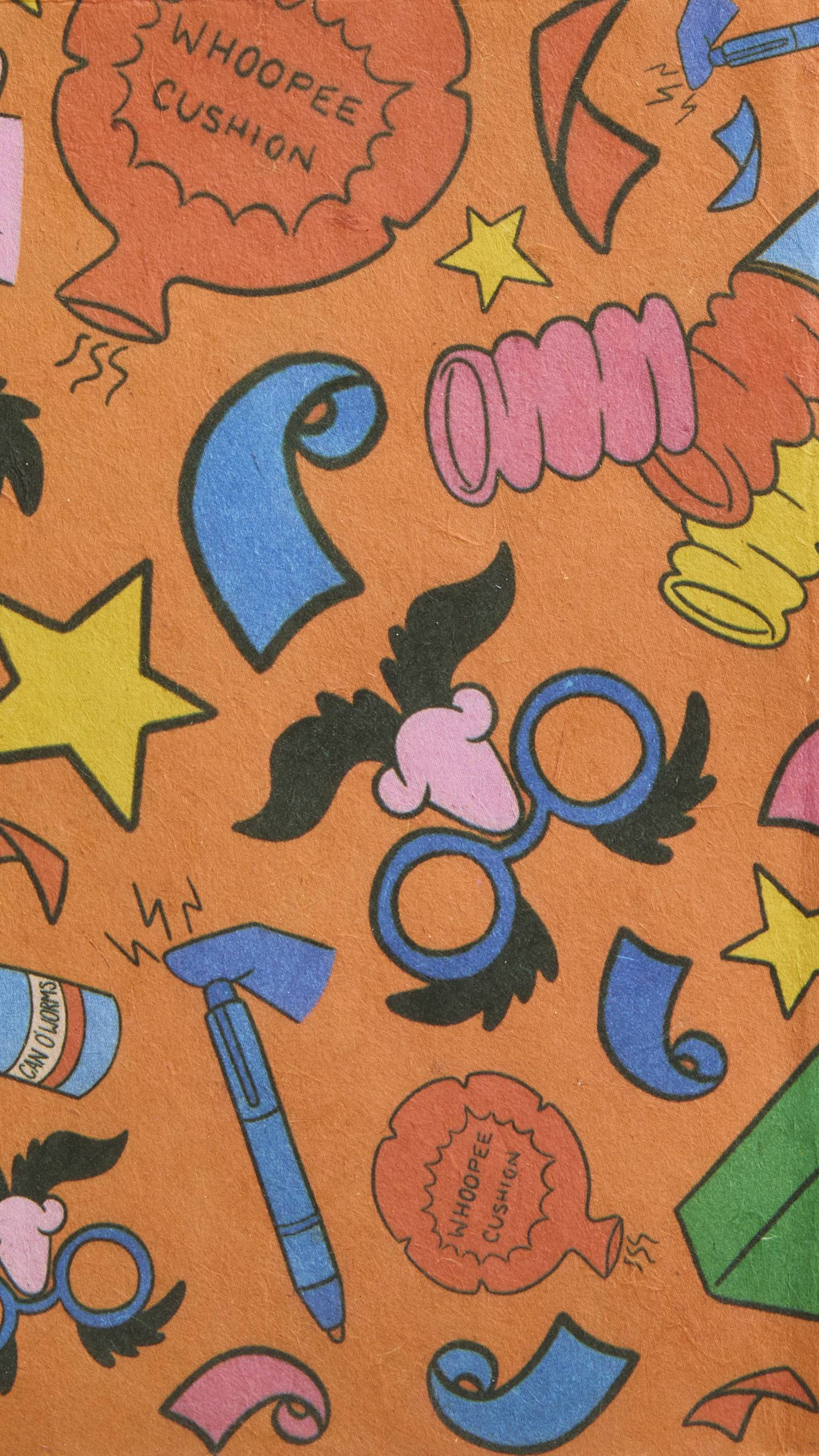 Lush Practical Joker lokta gift wrap 35cm x 35cm, UK version