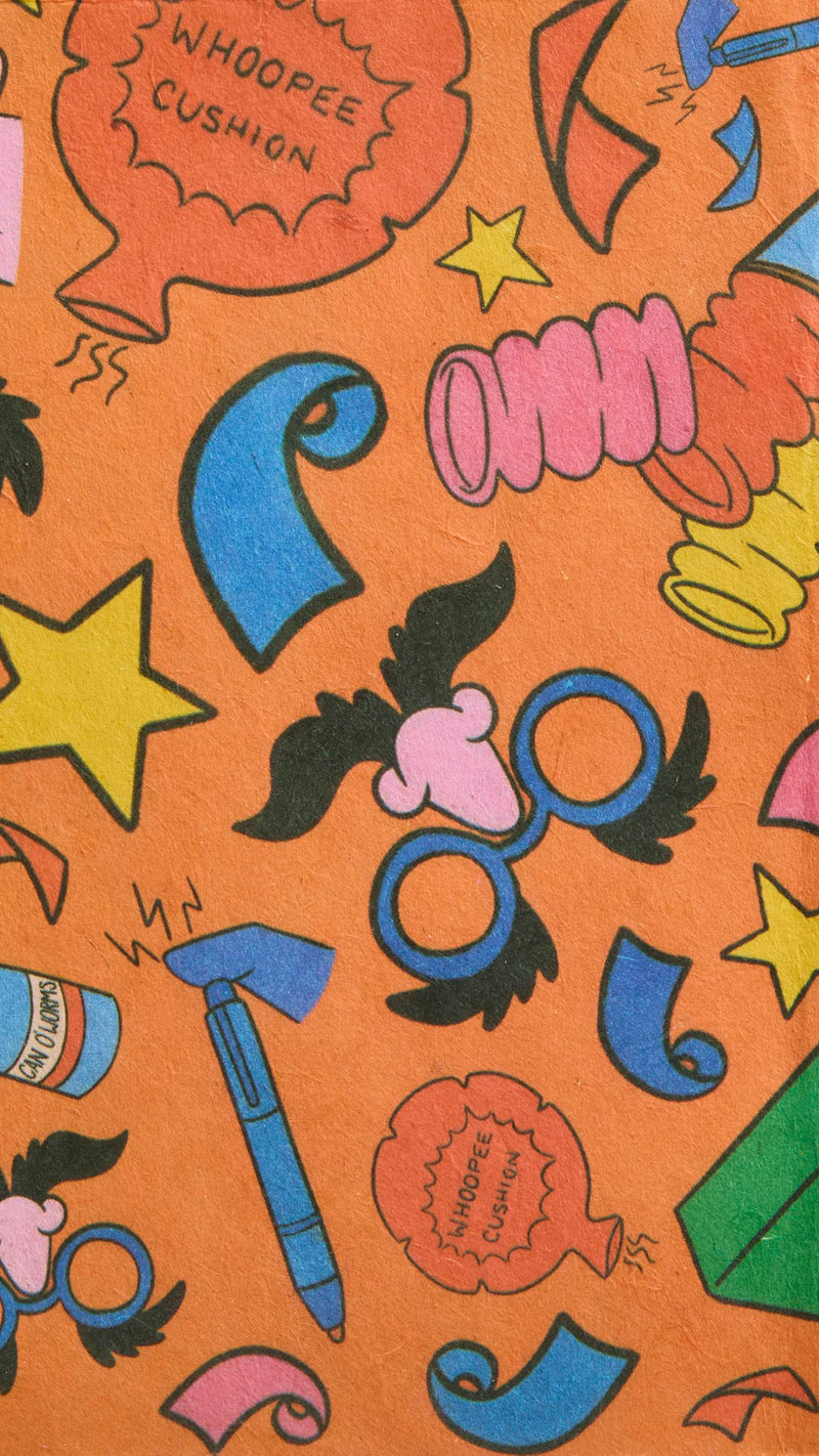Lush Practical Joker lokta gift wrap 35cm x 35cm, UK version