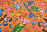 Lush Practical Joker lokta gift wrap 35cm x 35cm, UK version