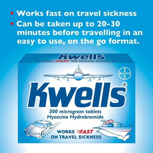 Kwells Travel Sickness Tablets 12 Pack GOODS Superdrug   