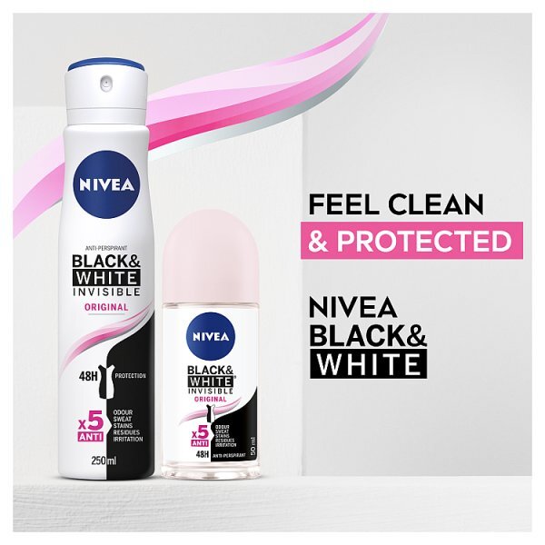 NIVEA Black & White Anti-Perspirant Deodorant Spray 250ml GOODS Superdrug   