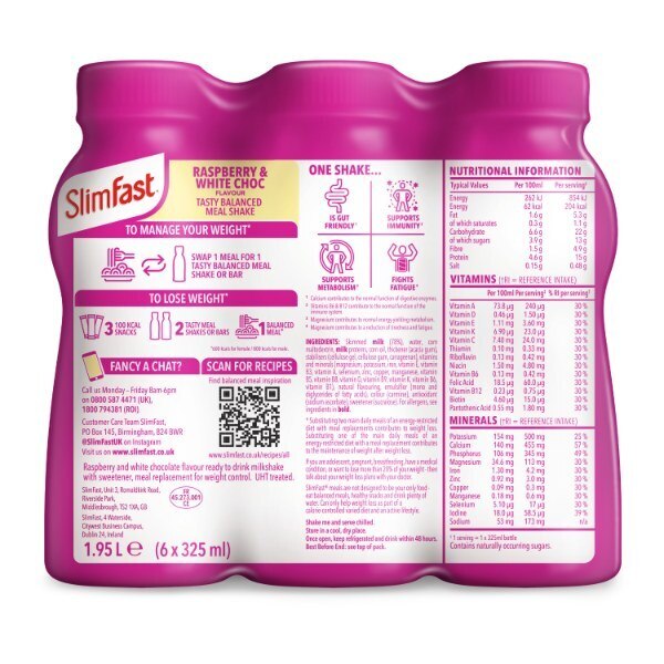Slimfast Shake Multipack- White Chocolate & Raspberry GOODS Superdrug   