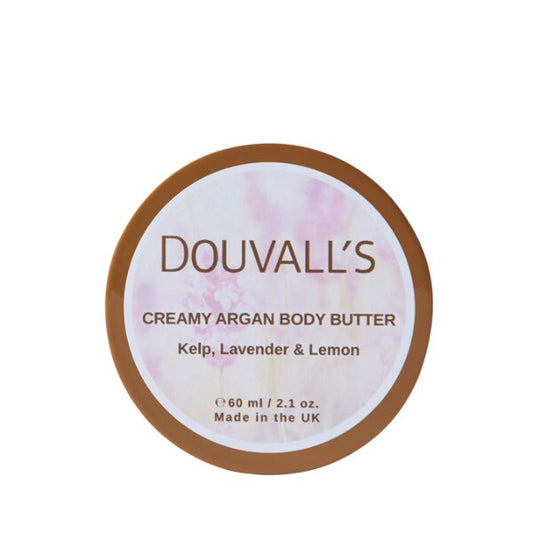 Douvall's Organic Creamy Argan Body Butter 60ml Lavender GOODS Superdrug   
