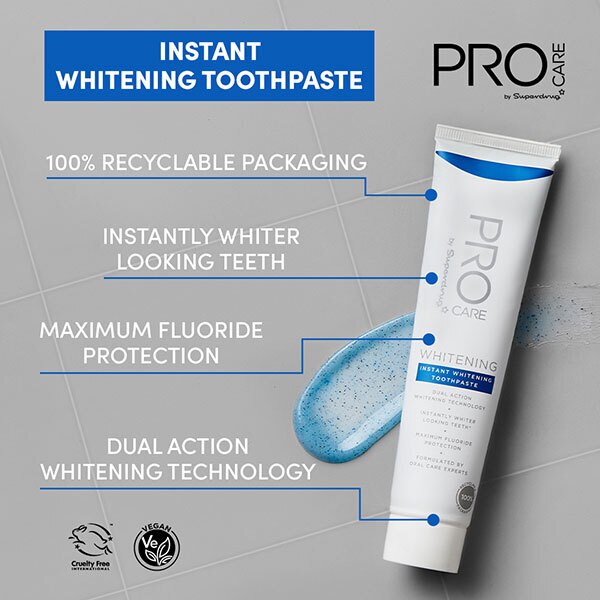 Superdrug ProCare Instant Whitening Toothpaste 75ml GOODS Superdrug   