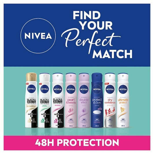 NIVEA Anti-Perspirant Deodorant Spray Black & White Fresh GOODS Superdrug   