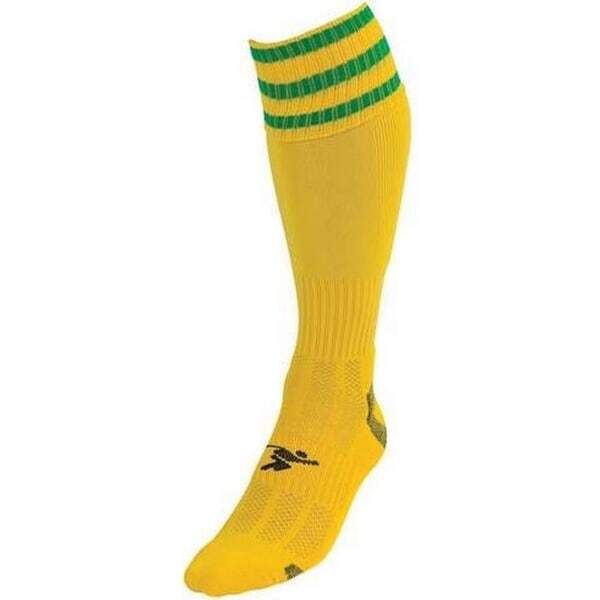Precision Kids Pro Football Socks (3-6) Yellow/Green