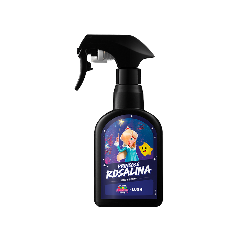 Lush Princess Rosalina body spray from Super Mario Galaxy collection, UK version