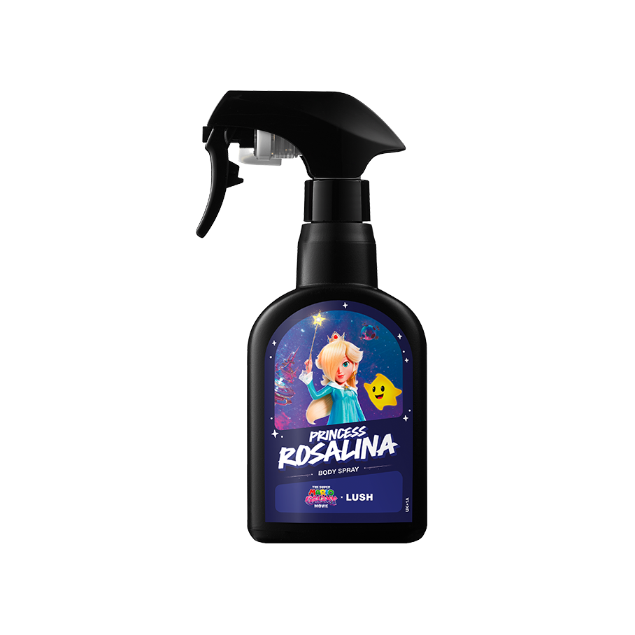 Lush Princess Rosalina body spray from Super Mario Galaxy collection, UK version