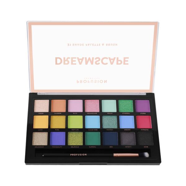 Profusion Cosmetics Dreamscape 21 Shade Palette &amp;amp; Brush