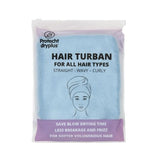 Protecht Dryplus Super Absorbent Dry Plus Hair Turban White Blue Fog