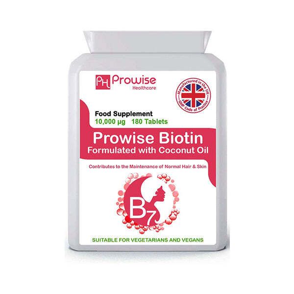 Prowise Biotin Formulated With Coconut Oil 10,000mcg x 180