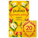 Pukka Tea Turmeric Active Herbal Tea Bags   20 per pack