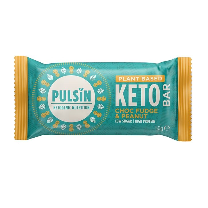Pulsin Choc Fudge &amp;amp; Peanut Keto Bar 50g