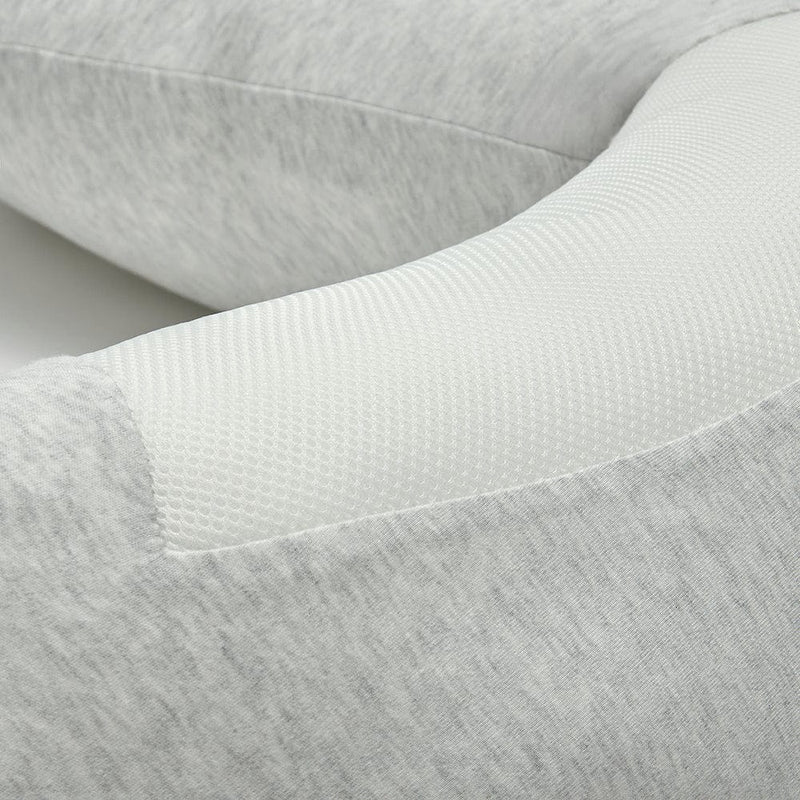 Purflo Breathe pregnancy pillow Minimal Grey, imported from the UK