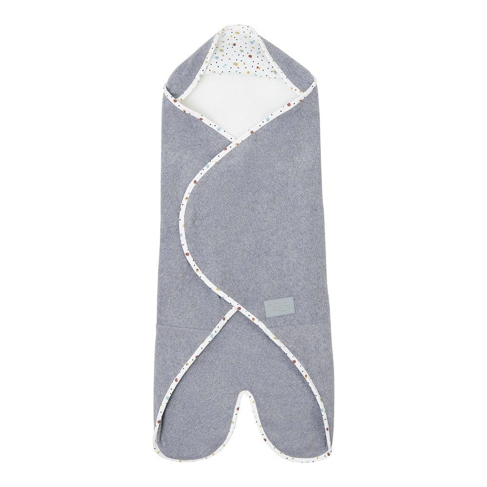 Purflo Cosy Wrap travel blanket Scandi Spot 0-9 months - British product