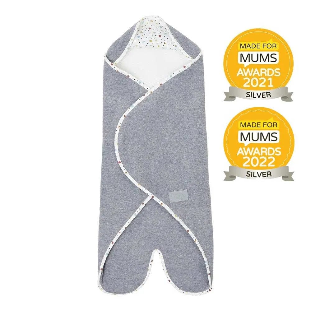 Purflo Cosy Wrap travel blanket Scandi Spot 0-9 months - British product