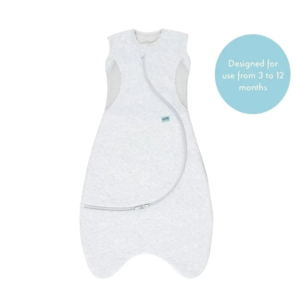 Purflo Cuddle sleep bag 2.5 TOG minimal grey, imported from the UK