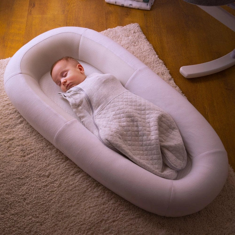 Purflo Sleep Tight baby bed Minimal Grey with spare cover (British brand)