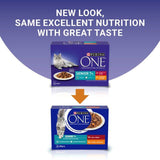 Purina One Senior 7+ Mini Fillets Chicken &amp;amp; Beef Wet Cat Food   8 x 85g