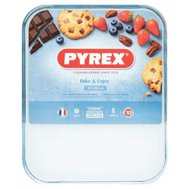 Pyrex Glass Baking &amp;amp; Oven Tray 32cm