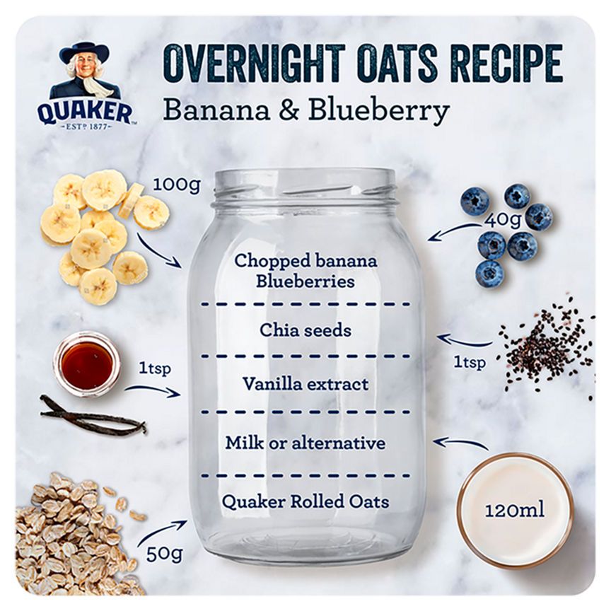 Quaker 100% Wholegrain Rolled Porridge Oats