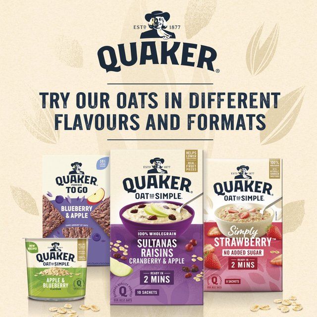 Quaker Oat So Simple Banana Porridge Cereal Sachets   10 per pack