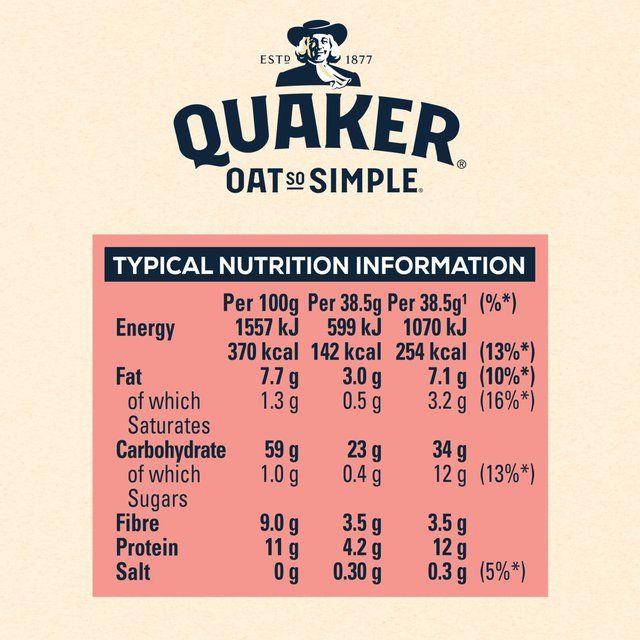 Quaker Oat So Simple Big Bowl Original Porridge Sachets Cereal   6 per pack