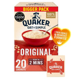 Quaker Oat So Simple Family Pack Original Porridge Sachets Cereal   20 per pack