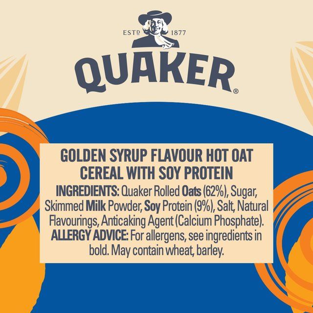 Quaker Oat So Simple Protein Porridge Cereal Pot Golden Syrup   63g