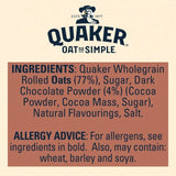 Quaker Oat So Simple Velvety Chocolate Porridge Φακελάκια δημητριακών 10 ανά συσκευασία