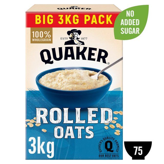Quaker Rolled Oats Porridge Cereal   3kg