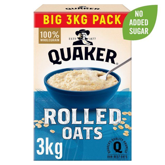 Quaker Rolled Oats Porridge Cereal   3kg