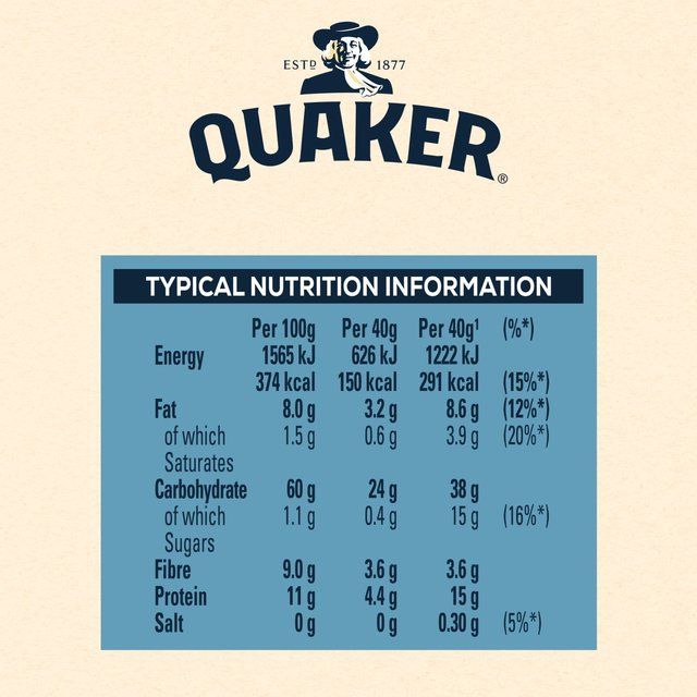 Quaker Rolled Oats Porridge Cereal   3kg