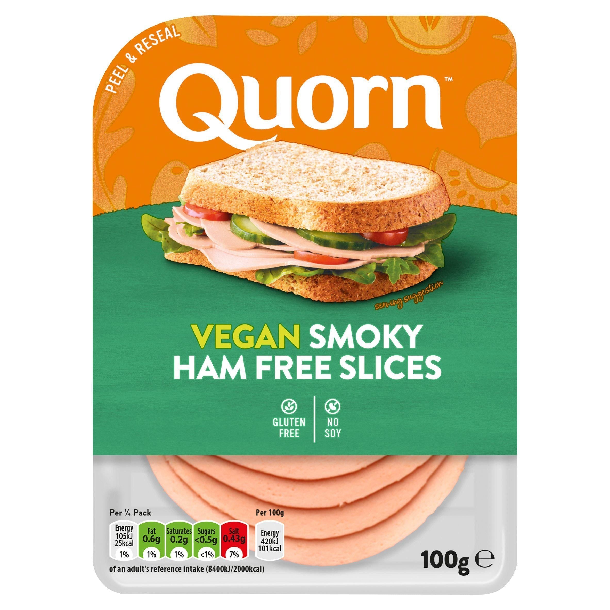 Quorn Vegansk Smoky Skinke Frie Skiver 100g