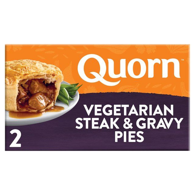 Quorn Vegetarian 2 Steak &amp;amp; Gravy Pies   400g