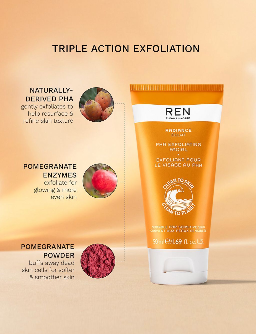 Radiance PHA Exfoliating Facial 50ml