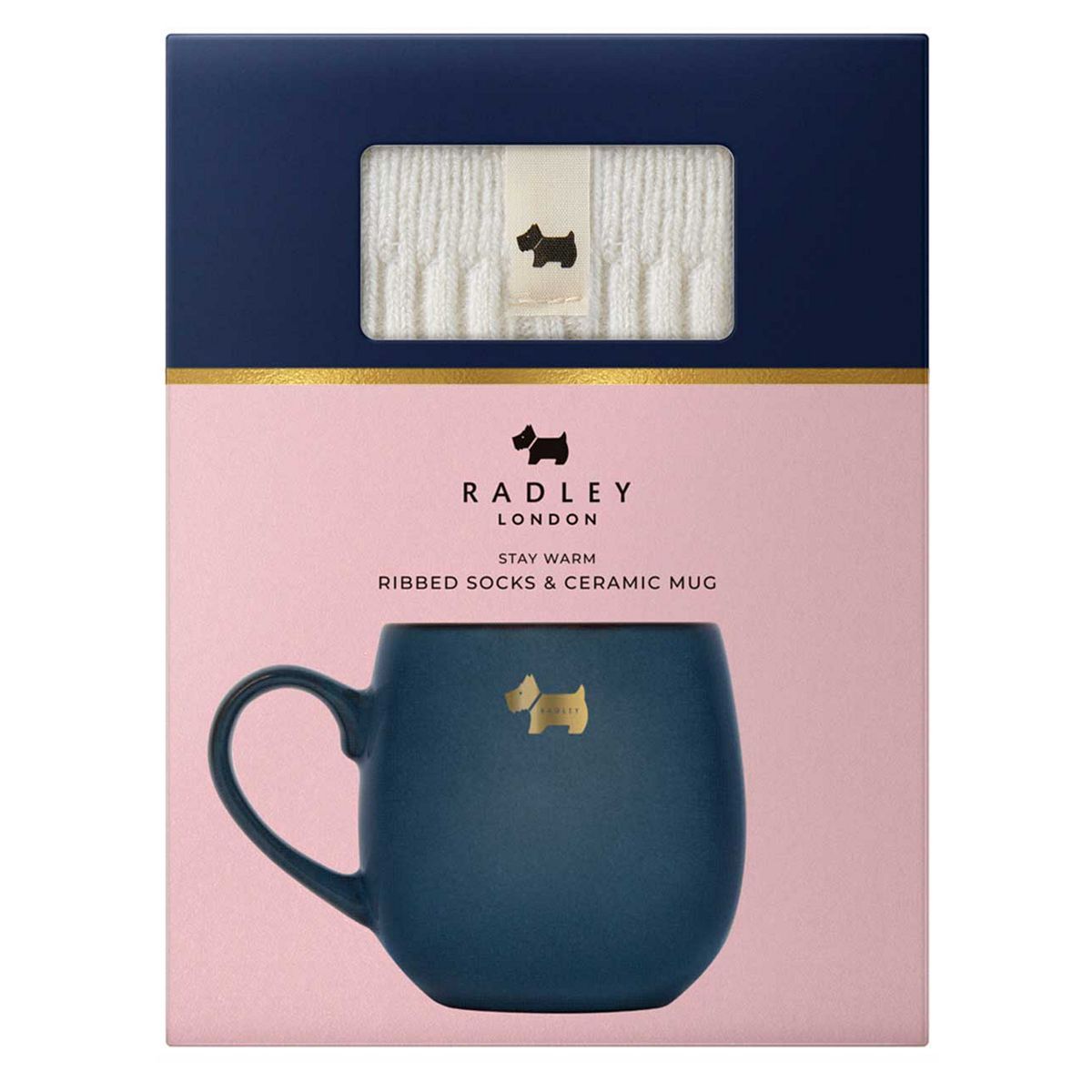 Radley London Stay Warm Ribbed Socks &amp;amp; Ceramic Mug