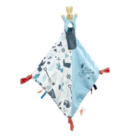 Peter Rabbit developmental comforter with silicone teether, imported from the UK