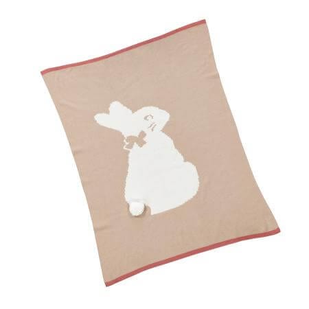 Peter Rabbit Flopsy Bunny knitted blanket with soft toy - British product