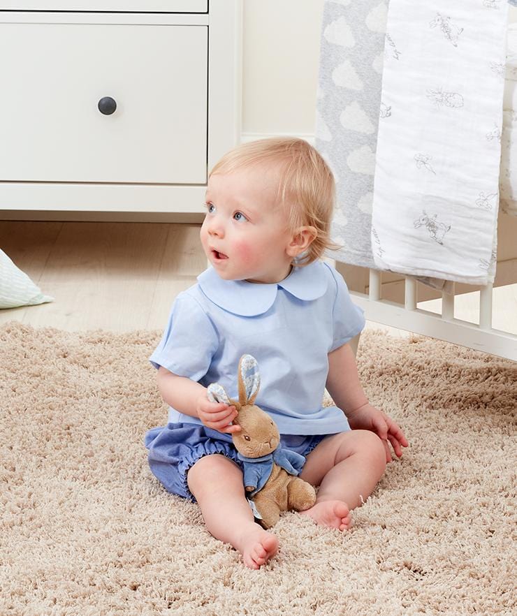 Peter Rabbit small soft toy from the Signature Collection, UK version