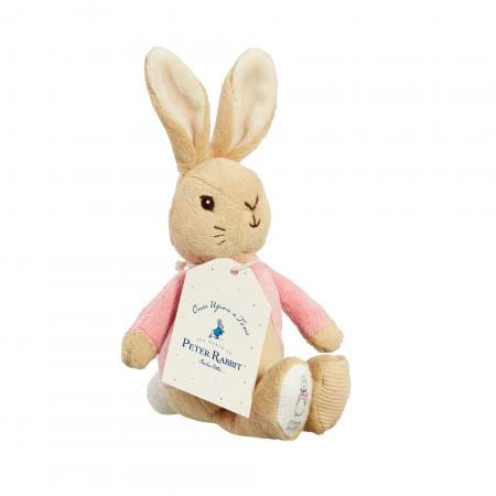 Peter Rabbit Flopsy Bunny bean rattle soft toy 21cm (British brand)