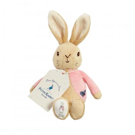 Peter Rabbit Flopsy Bunny bean rattle soft toy 21cm (British brand)
