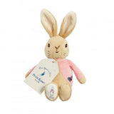 Peter Rabbit Flopsy Bunny bean rattle soft toy 21cm (British brand)