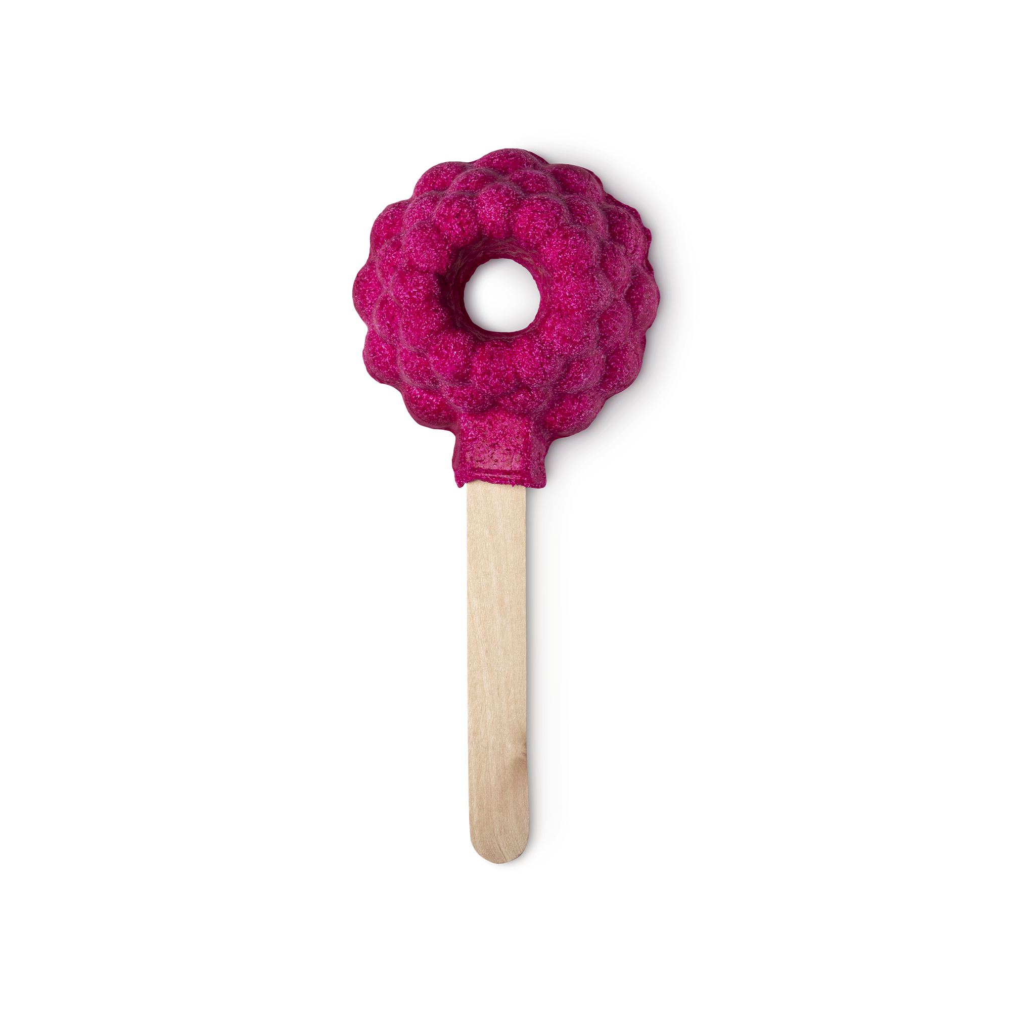 Raspberry Blower bubble bar, fruity raspberry-scented reusable bath bar (British brand)