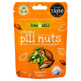 Raw &amp;amp; Wild Activated Pili Nuts Turmeric &amp;amp; Ginger Organic   22g