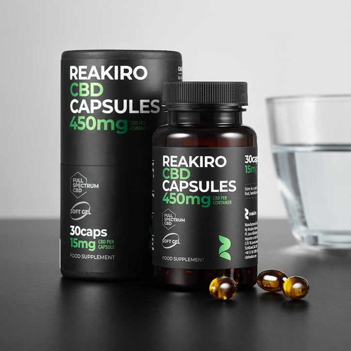 Reakiro CBD Gel 15mg 30 Capsules